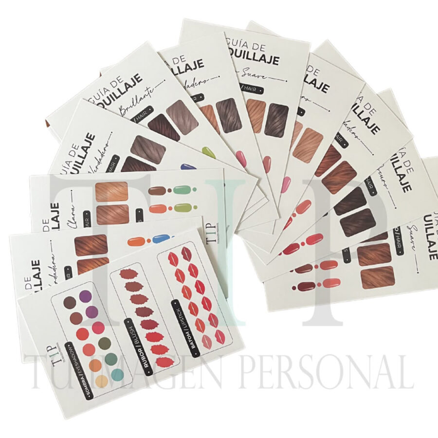 Tarjetas de maquillaje 12 subestaciones